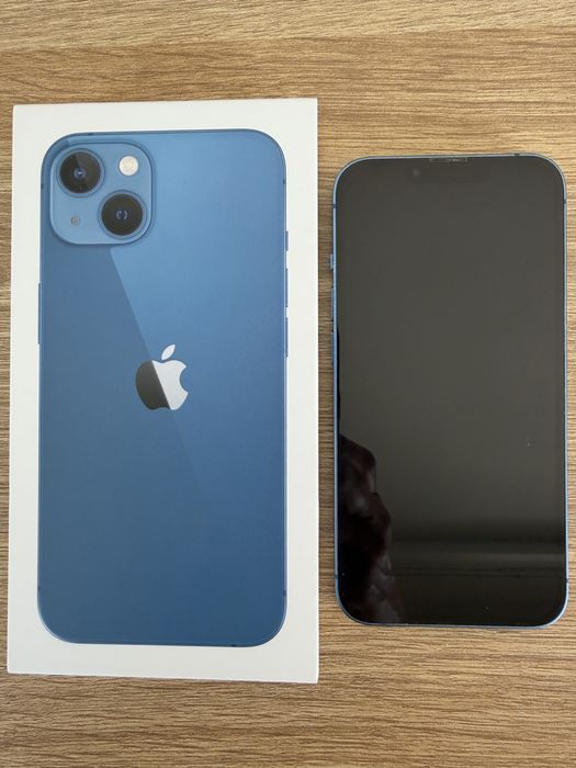 iPhone 13 256 GB Blue | Zestaw z ładowarką + nowe szkło | Stan bdb