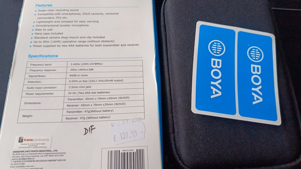 Петличный беспроводной микрофон Boya WM4 PRO