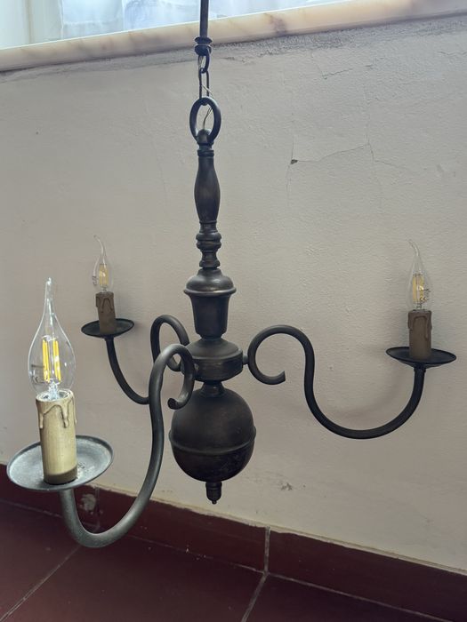 Vendo Candeeiro de tecto em cobre