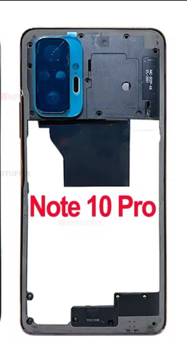 Рамка зі склом камери Xiaomi Redmi Note 10 Pro, колір - Сірий