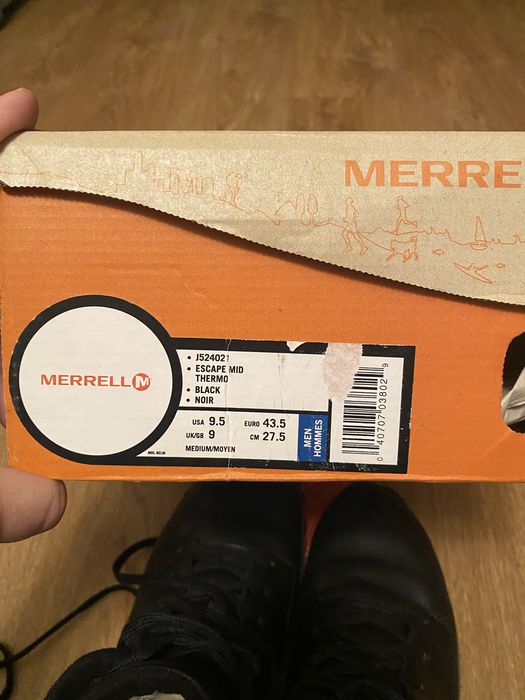 Merrell ботинки US 9,5 - 10 cat