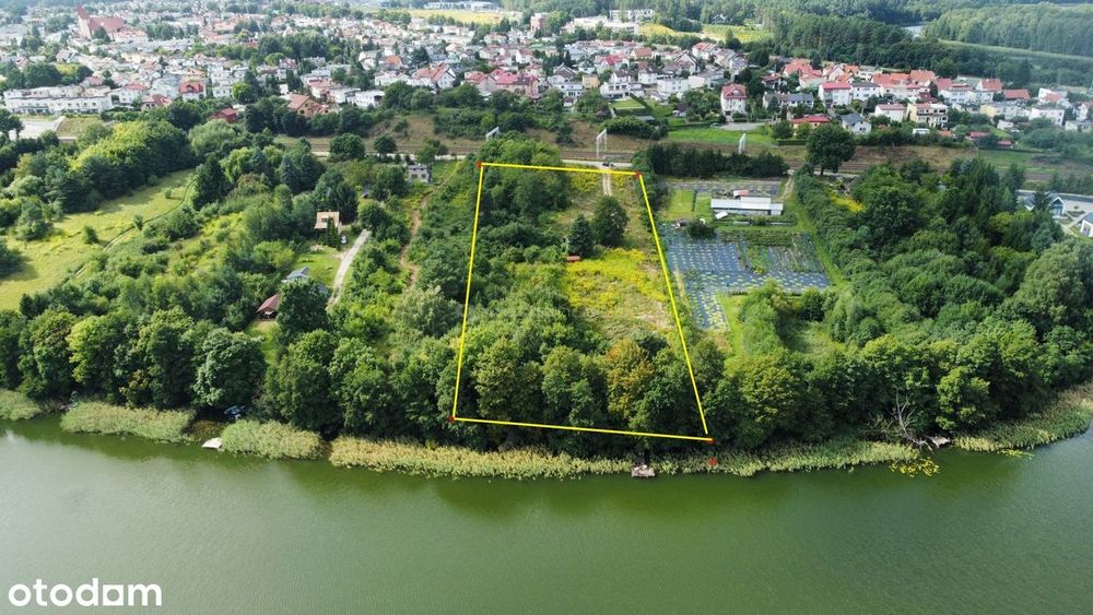 Działka z linią brzegową Jeziora Kortowskiego