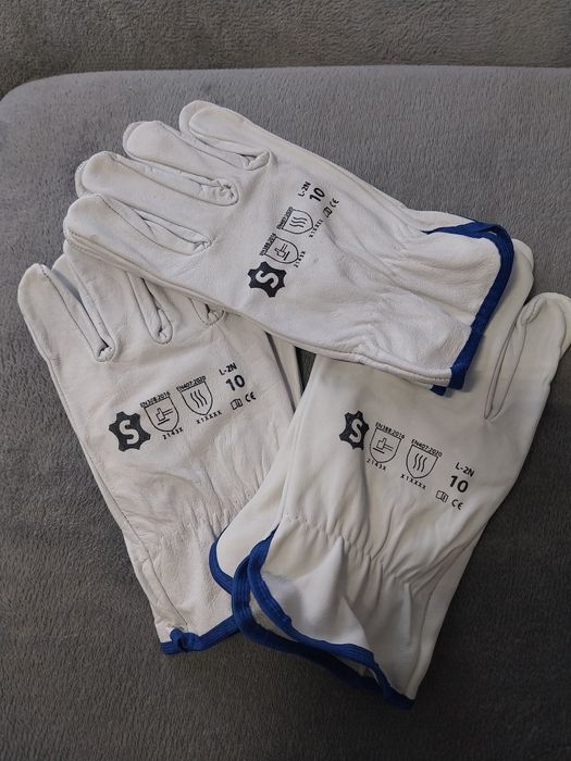 Luvas de trabalho em pele