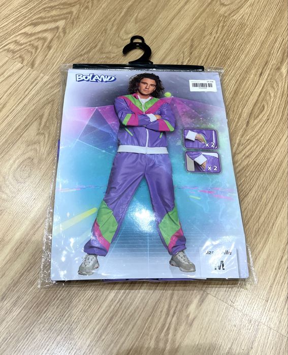 Disfarce anos 80 para adulto, tamanho M