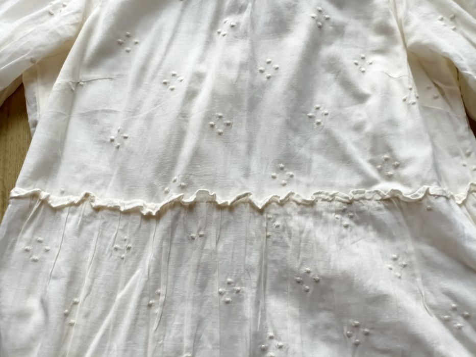 Vero moda sukienka damska letnia hafty ecru rozm 44 XXL