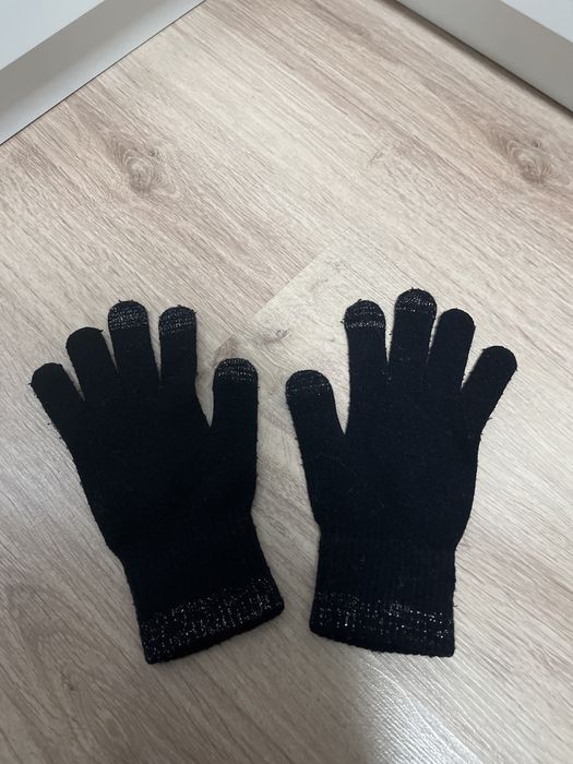 Komplet damski komin, czapka, rękawiczki s/m