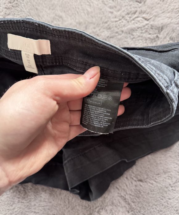 Spodenki h&m L granatowe bawełna 98%