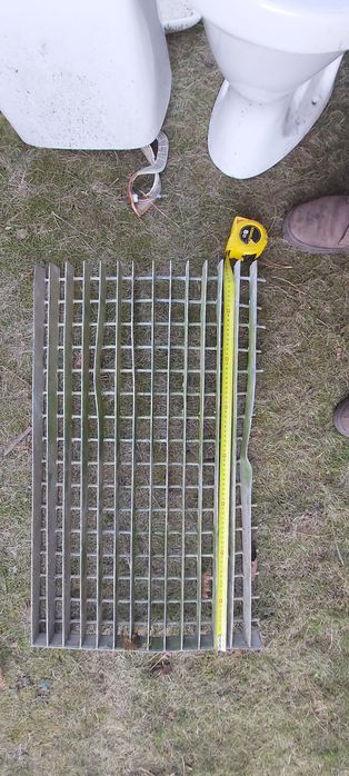 Wycieraczka metalowa 45x80cm kratka krata ocynk