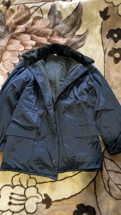 Куфайка. Теплая, зимняя. Робочая куртка. M - L. Новая. Ботинки.