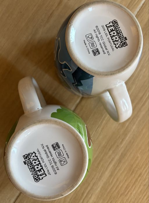 Conjunto 2 Canecas do Lidl, coleção “Guardiões da Terra”
