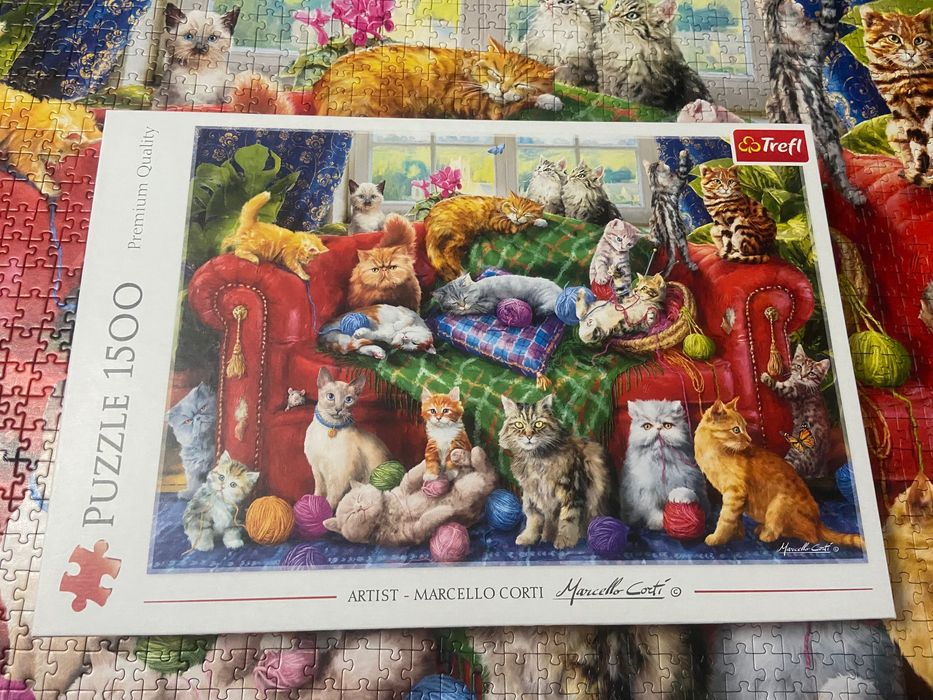 Puzzle koty 1500 elementów