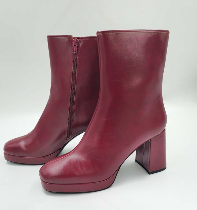 Damskie botki na obcasie  czerwone ANDRE  SONATA  R.41  AN6Y