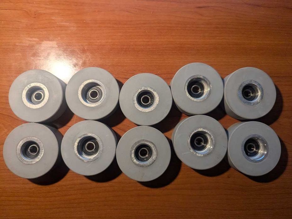 10x Rodas de pressão de borracha - para máquinas de marcenaria