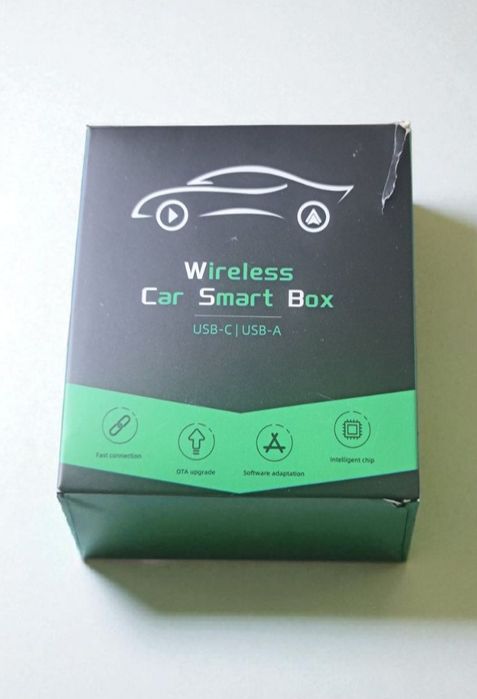 Bezprzewodowy inteligentny box samochodowy Carplay USB-C USB-A smart