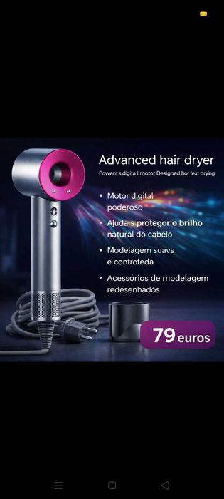 Secador Cabelo. Novo. Oportunidades