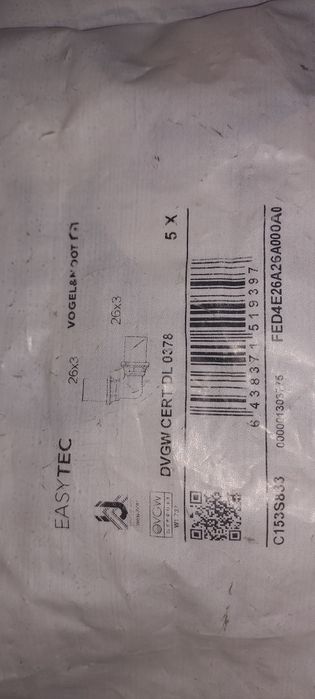 Kolano Trójnik pex 32x32 26x26x20 26x20x20 26x26 dvgw