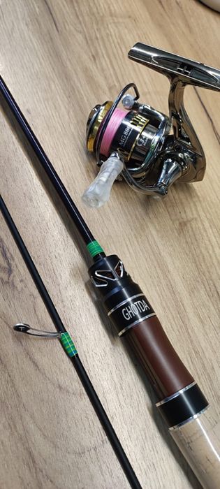 Zestaw Spinning 180 cm, 1-9 gr. i kołowrotek 152 gr.  (nowy)