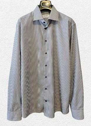 Сорочка чоловіча класична бавовняна довгий рукав eton у смужку L