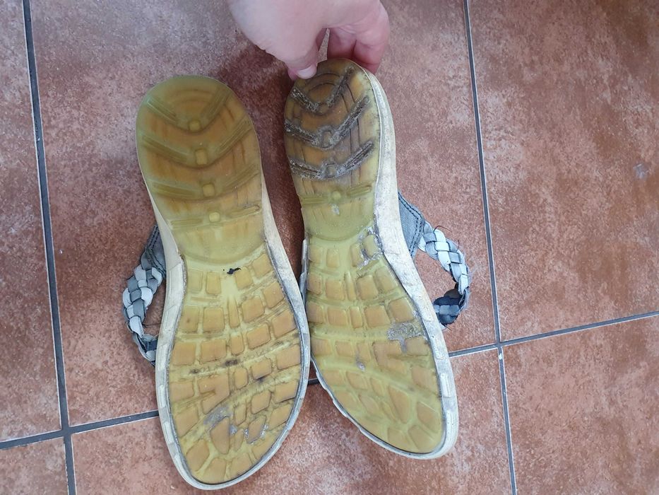 Ecco skórzane japonki/klapki damskie rozmiar 36