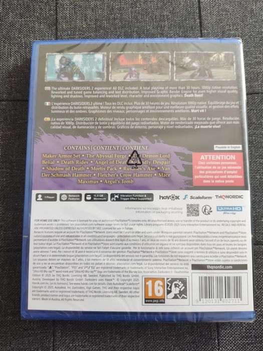 Darksiders II Deathinitive Edition PS5 nowa w folii