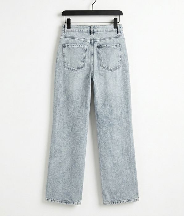 Стильные трендовые серые джинсы wide leg FB Sister (New Yorker)• XS/S