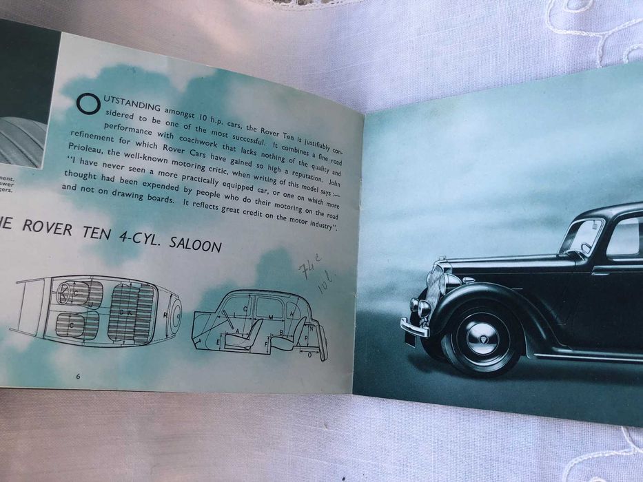 Rover Brochure - Sports Saloon 1947