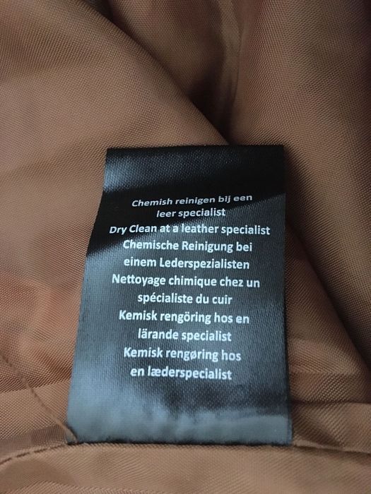 Spódnica-skóra jagnięca M