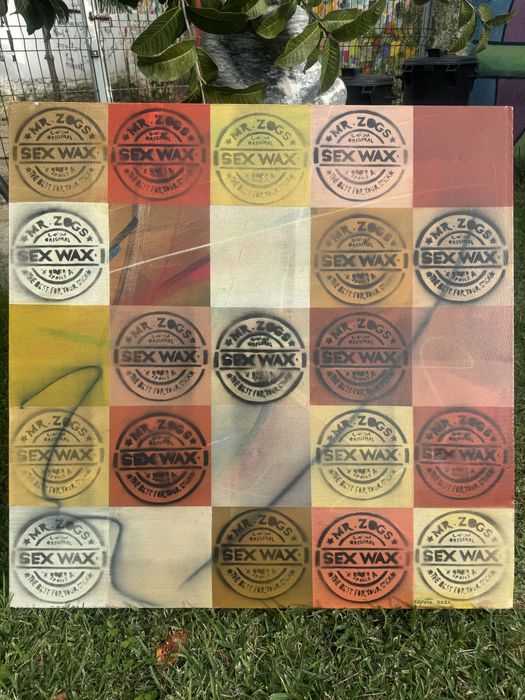 Surf -  Sex Waxe - pintura em óleo sobre tela e resina