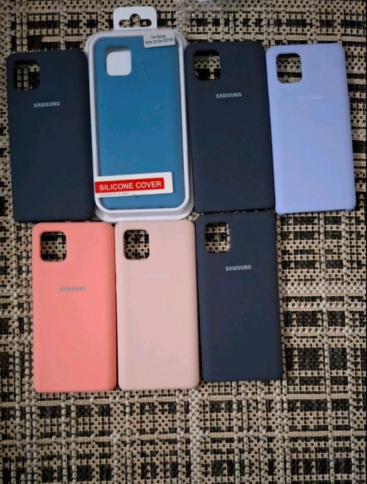 Чехол силиконовый Самсунг note 10 lite. Soft-touhc покрытие