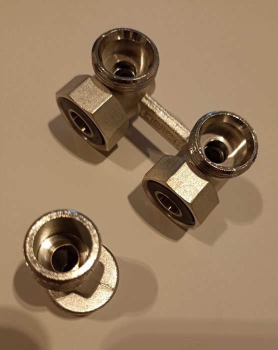 Nowy zawór przyłączeniowy kątowy zawory do grzejnika komplet