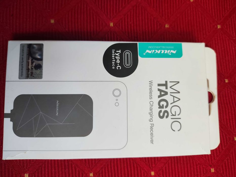 Adapter Qi TYP C Type C Bezprzewodowy odbiornik ładowania indukcyjnego