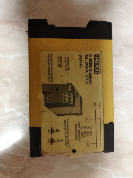 Реле контроля напряжения Bender Spannungsrelais SUA143.