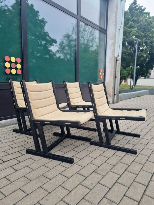 Fotel Safari, Casala,Niemcy lata 70,mid-c,vintage design,Canvas & Rope