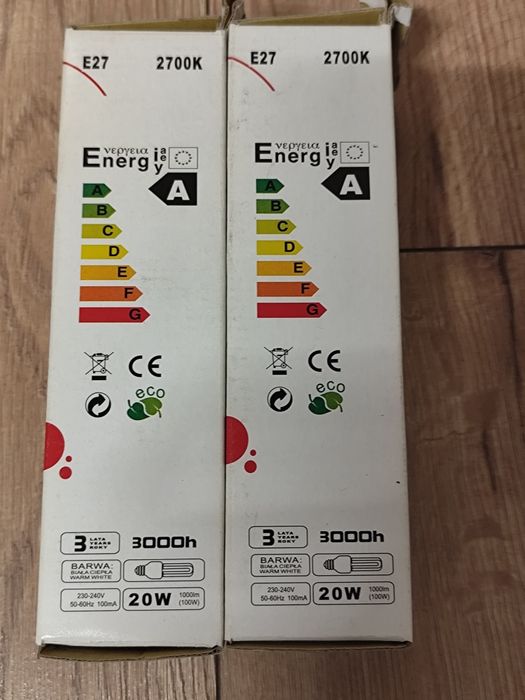 NOWE Świetlówki energooszczędne E27  5 szt. Zestaw