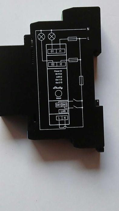 Shelly Pro 2 PM-2-kanałowy sterownik WiFi 230V-aplikacja Android/iOS**