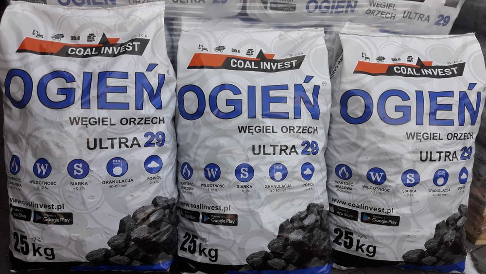 węgiel orzech workowany Ogień Ultra 29 dostawa HDS