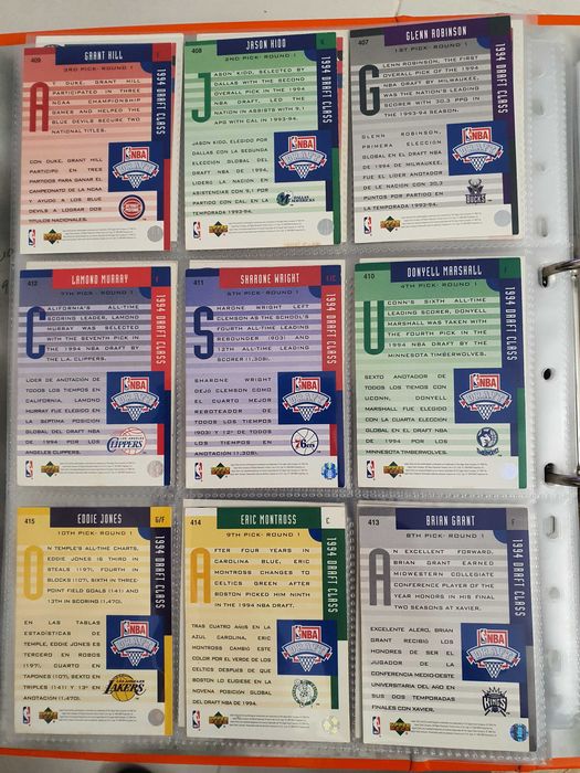 409 Cartas Upper Deck Collector's Choice NBA 1994-95 (Ler descrição)