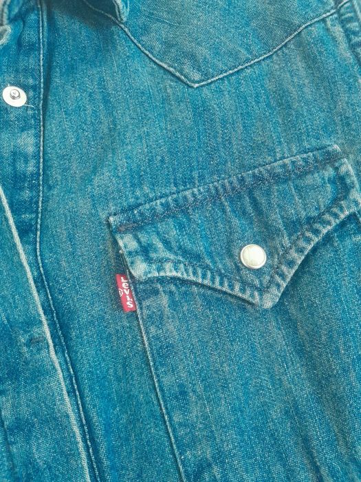 Koszula sukienka S 36 jeansowa Levis bawełna