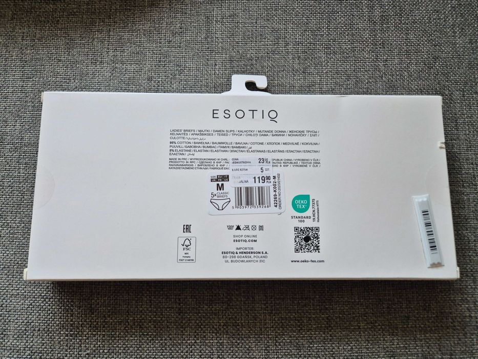 Majtki Esotiq M - 5 sztuk
