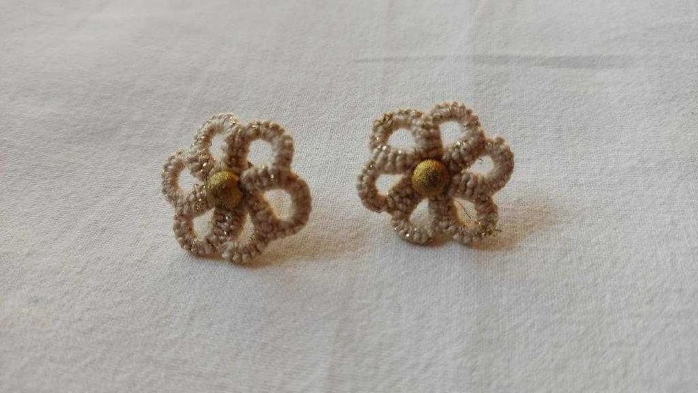 kolczyki ręcznie robione – frywolitka