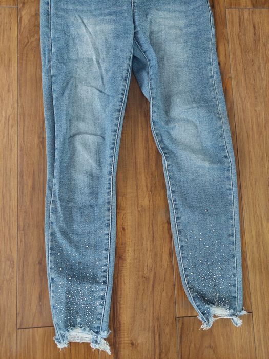 Spodnie jeans cekiny