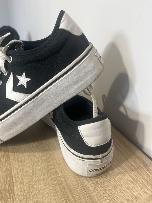 Buty converse sneekersy czarne replay platform ox