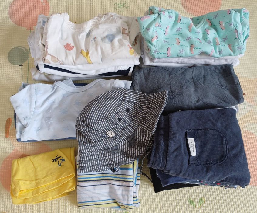 Ubranka rozmiar 68 (3-6 miesięcy) 28 sztuk