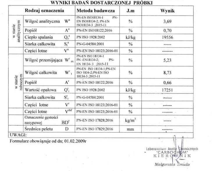 Pellet sosnowo-świerkowy