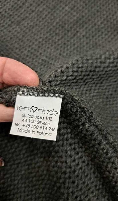 Kardigan szary roz.M/L