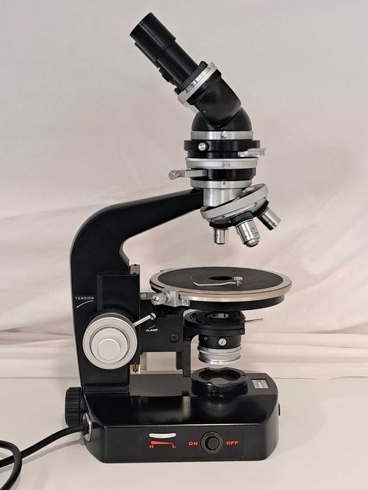 Microscópio Petrográfico Nikon POH-3  Óticas Impecáveis Caixa Original