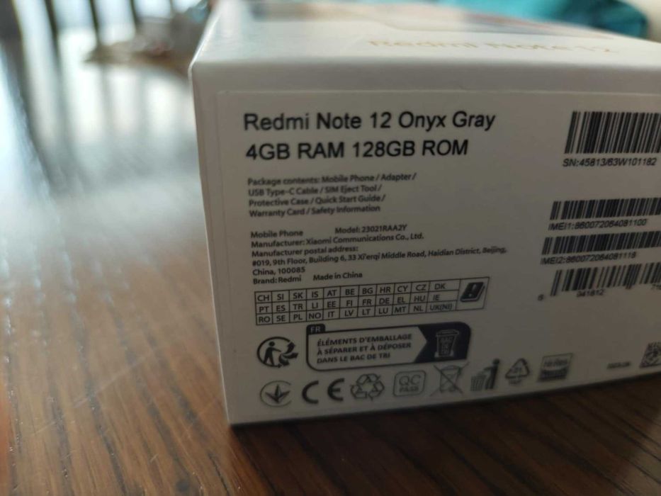 Xiaomi Redmi note 12 ONYX GRAY   IDEALNY STAN!!!