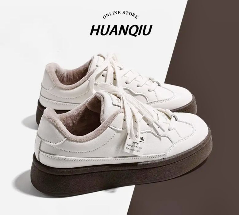 Жіночі теплі зимові  кросівки / кеди HUANQIU