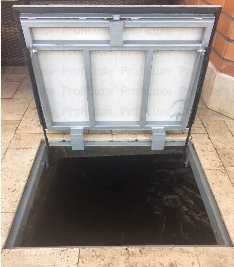 Люки підлогові на амортизаторах під плитку, ламінат, паркет