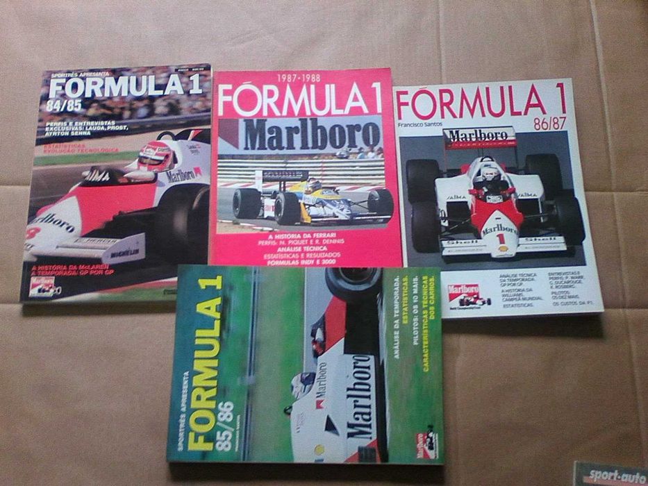 Conjunto livros / revistas formula Um